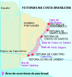 Feitorias na costa brasileira